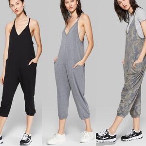 Wild Fable Charcoal Sleeveless Jumpsuit